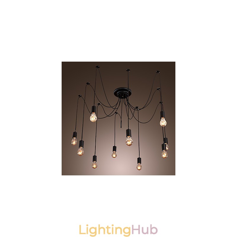 Chandelier Vintage Design Bulbs Included Living 10 Lights Pendant Light