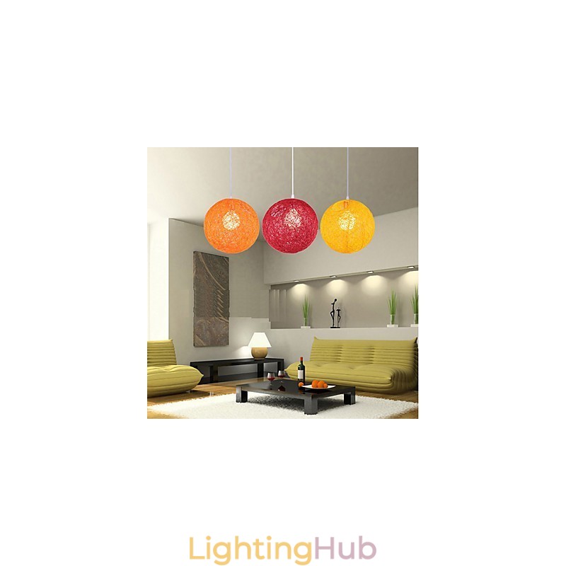 CreativeAmerican Country Creative Cany Art Color Droplight And Spherical Shape Lamp Light