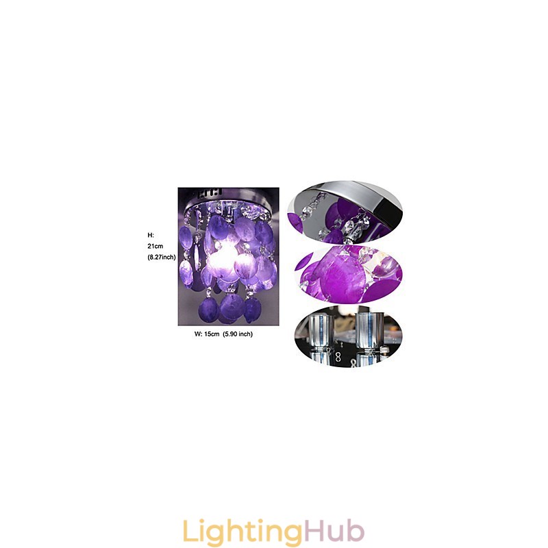 Modern Contemporary Mini Style Chrome Pendant Light
