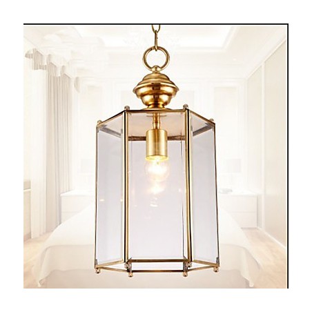 American Country Small Pendant all Copper Single Glass American Country Small Pendant all Copper Single Glass