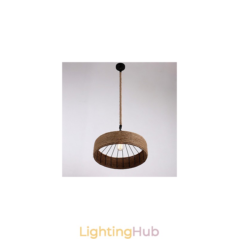 1 Light Rope Pendant Light Mini Style Modern Contemporary Country