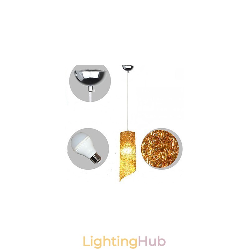 Single Head Cylindrical Round long Aluminum Cylinder Creative lamps