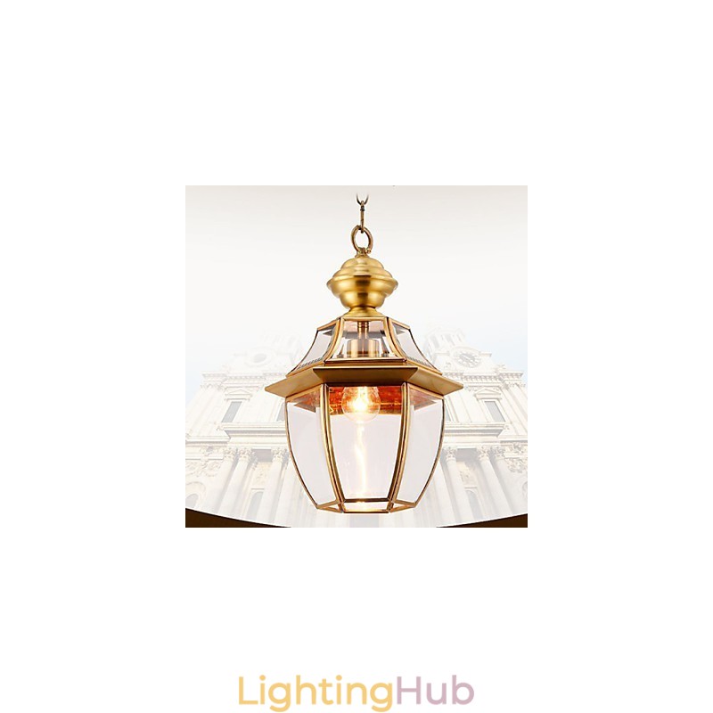 American Country Small Pendant all Copper Single Glass C