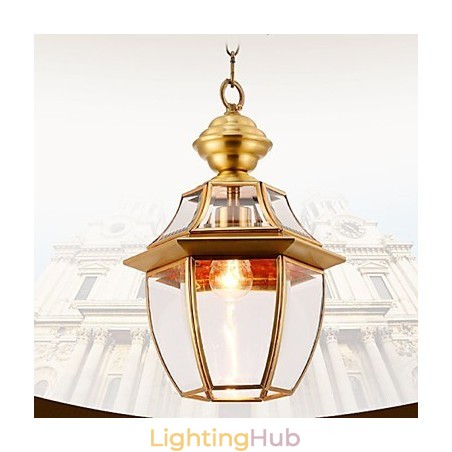 American Country Small Pendant all Copper Single Glass C American Country Small Pendant all Copper Single Glass C