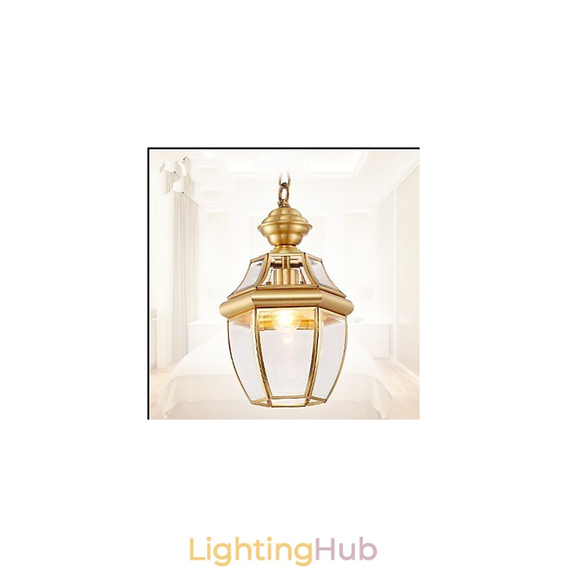 American Country Small Pendant all Copper Single Glass C