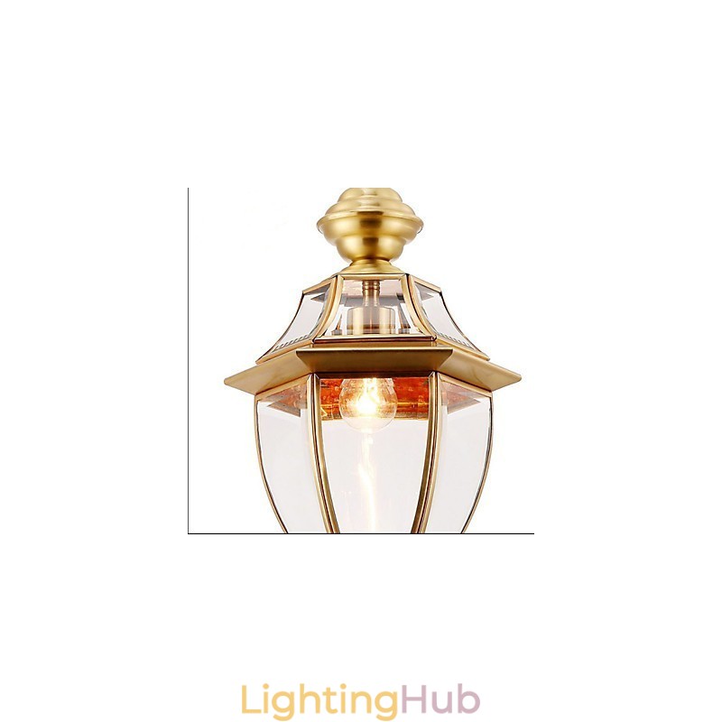 American Country Small Pendant all Copper Single Glass C