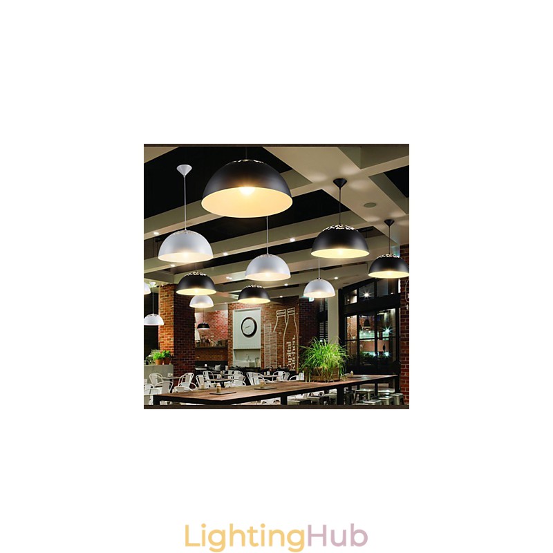 Vintage Style Minimalist 1 Light Pendant with Carved Shade Pendant Light