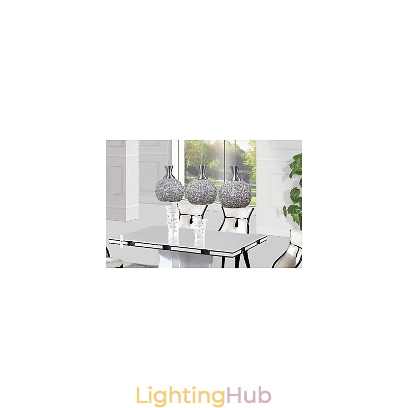 Modern Contemporary Brushed Metal Flush Mount