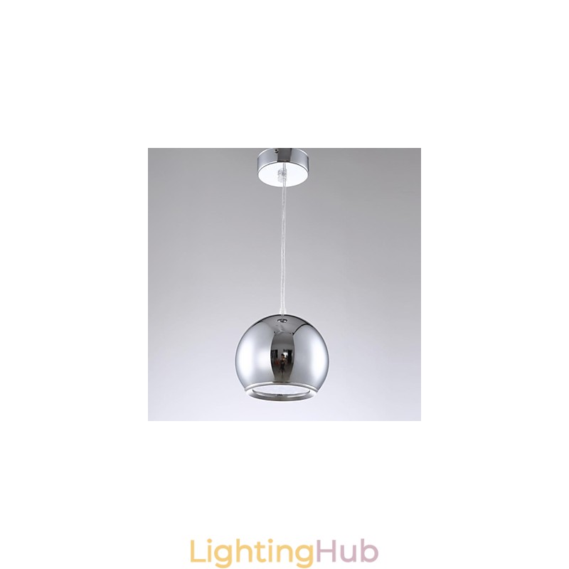 Modern Contemporary Globe Electroplated Metal Pendant Light