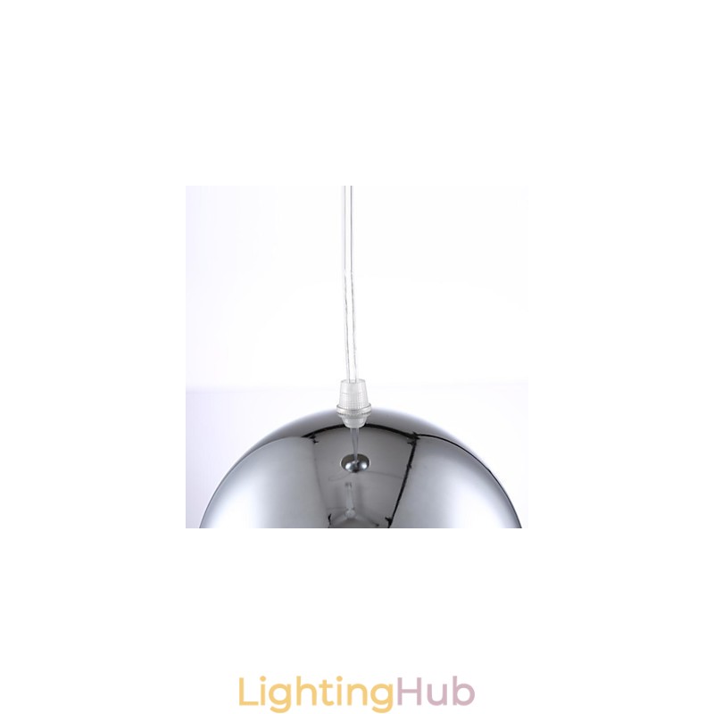 Modern Contemporary Globe Electroplated Metal Pendant Light