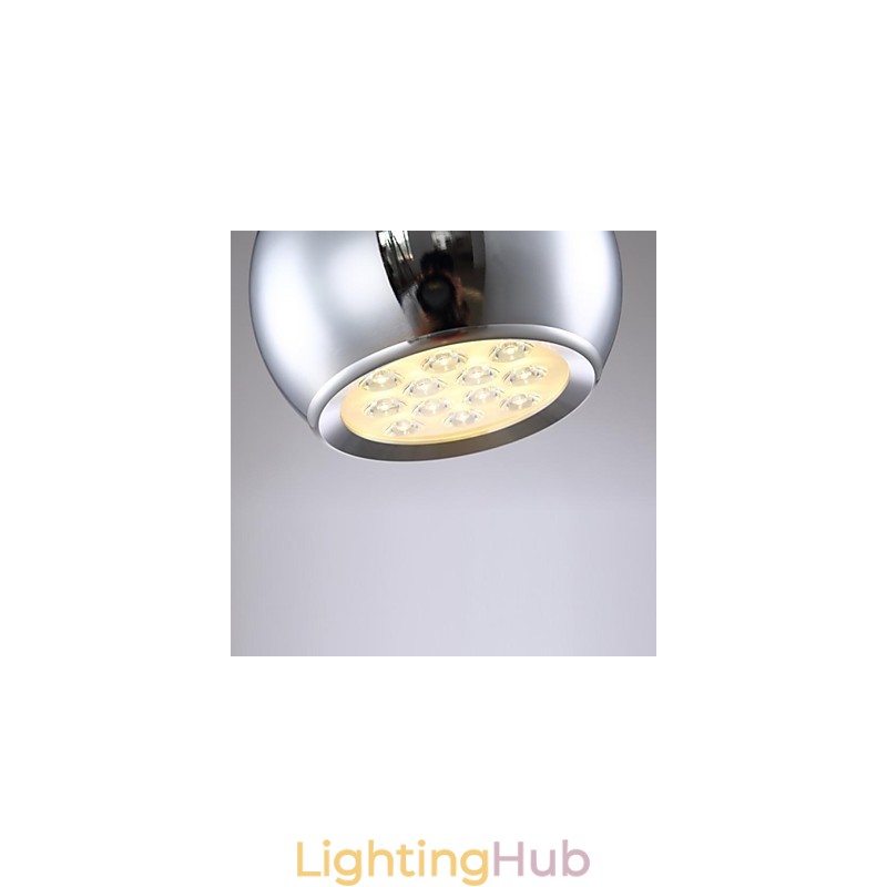 Modern Contemporary Globe Electroplated Metal Pendant Light