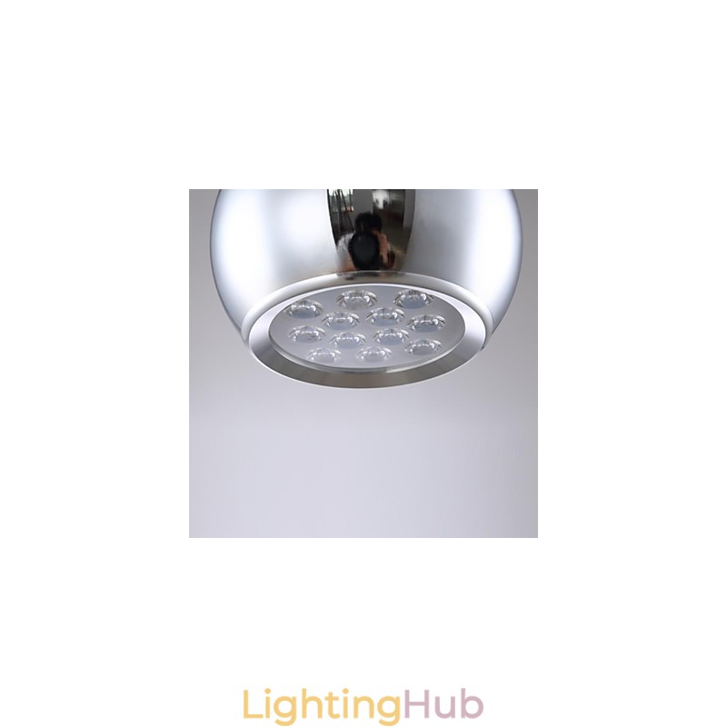 Modern Contemporary Globe Electroplated Metal Pendant Light