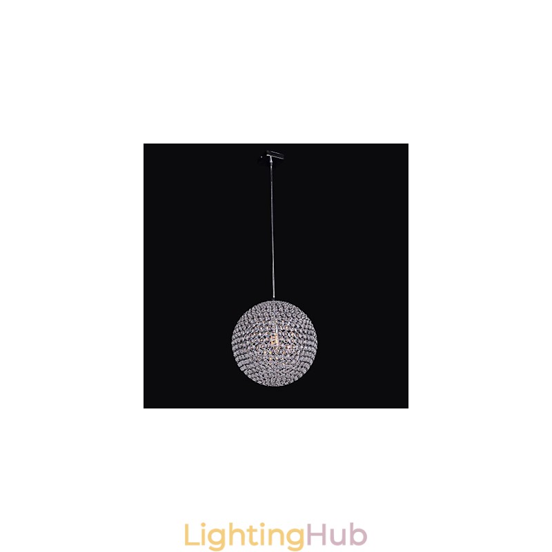 Simple Spherical Metal Frame K9 Crystal Chandelier