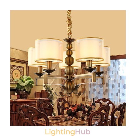 Rustic Lodge Vintage Mini Style Electroplated Metal Chandelier