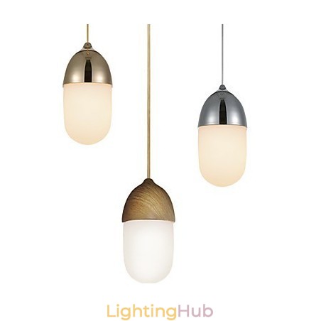 Mini Acorn Pendant Lamp 1 Light Mordern Simplicity Golden Chrome Wooden Color Finish Carbon Steel & Glass Droplight Mini Acorn Pendant Lamp 1 Light Mordern Simplicity Golden Chrome Wooden Color Finish Carbon Steel & Glass Droplight