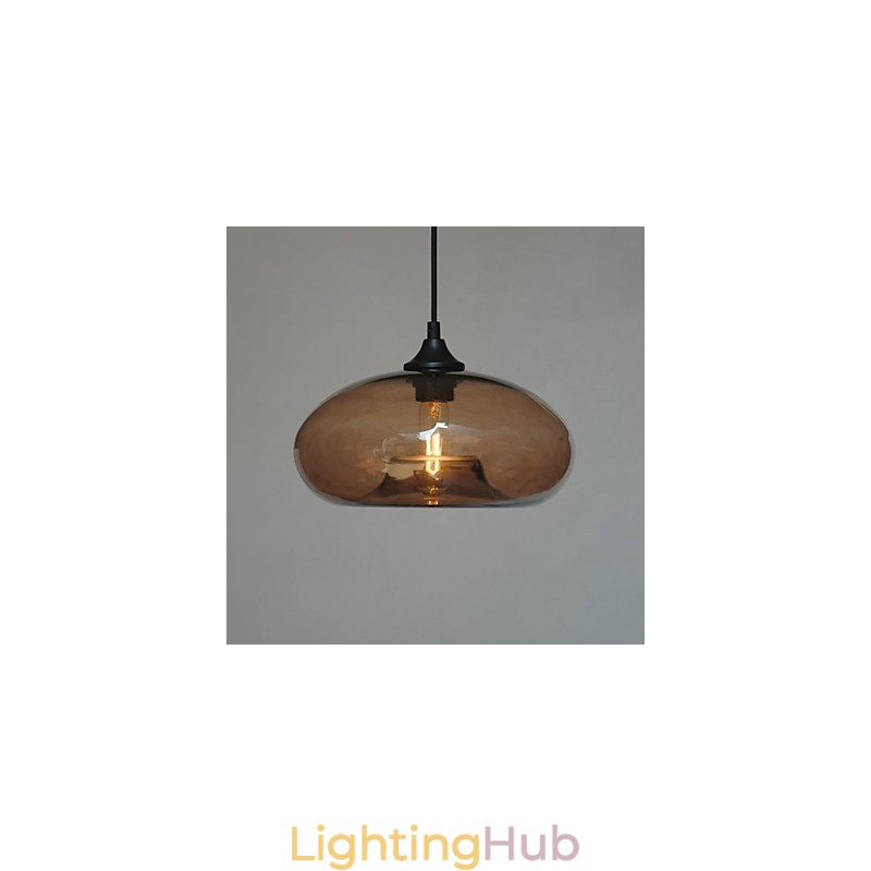 Modern Characteristic 1 Light Pendant With Transparent Shade