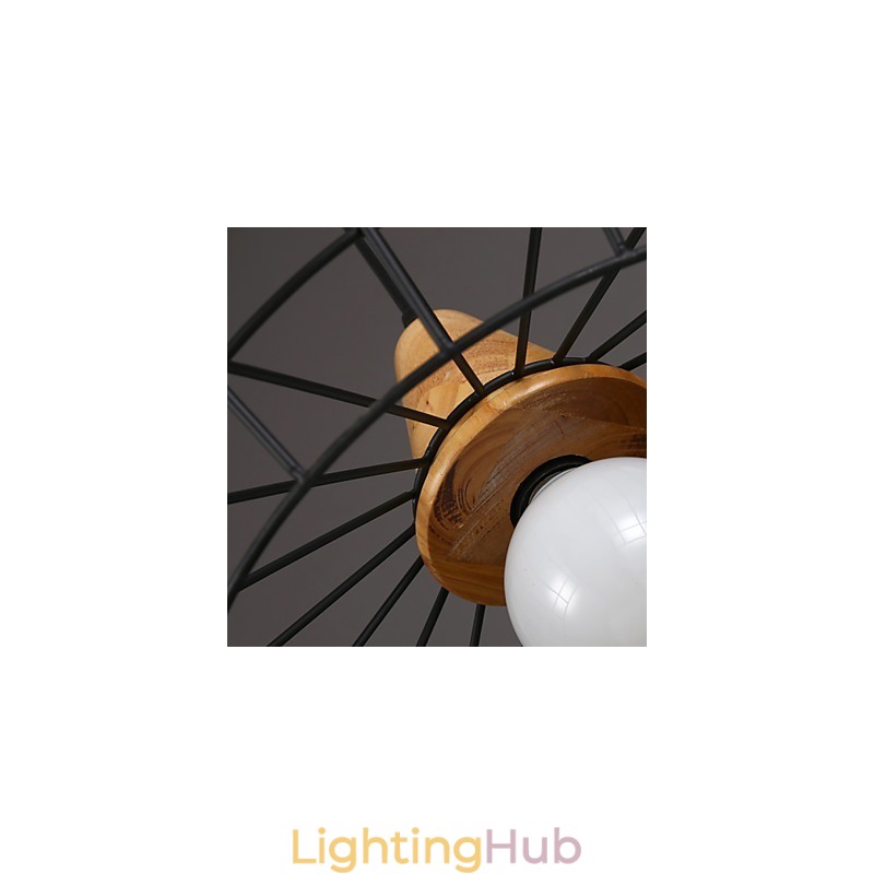 Nordic Creative Wrought Iron Chandelier Cafe Retro Net Droplight