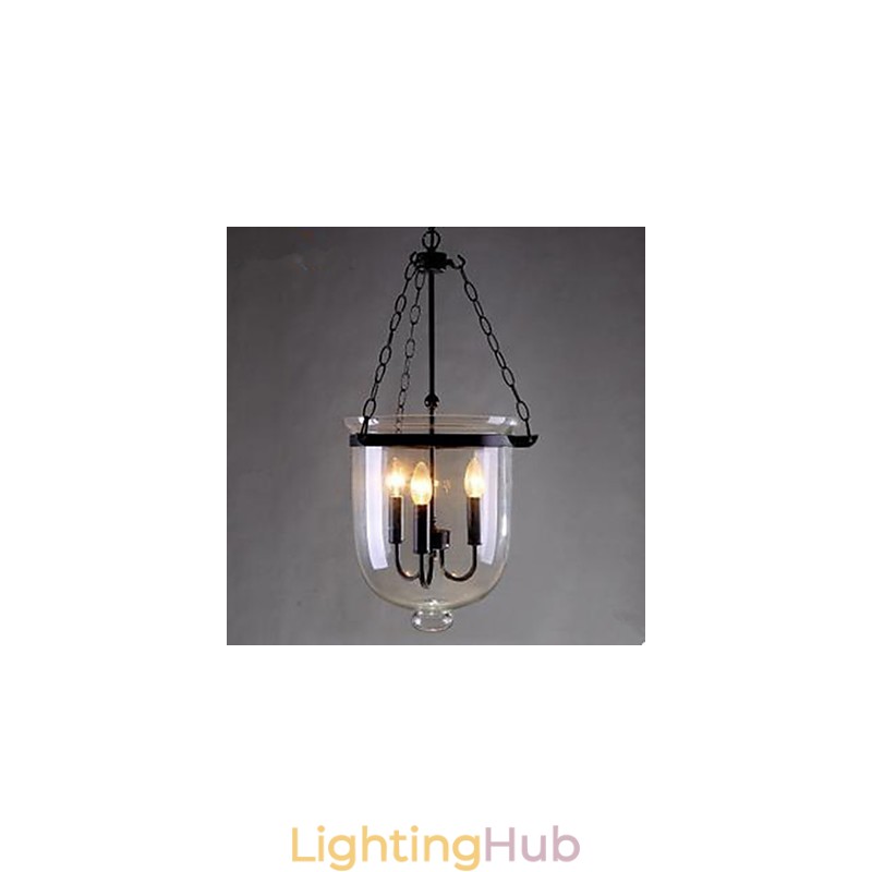 Circular Country Glass Pendant Lamp