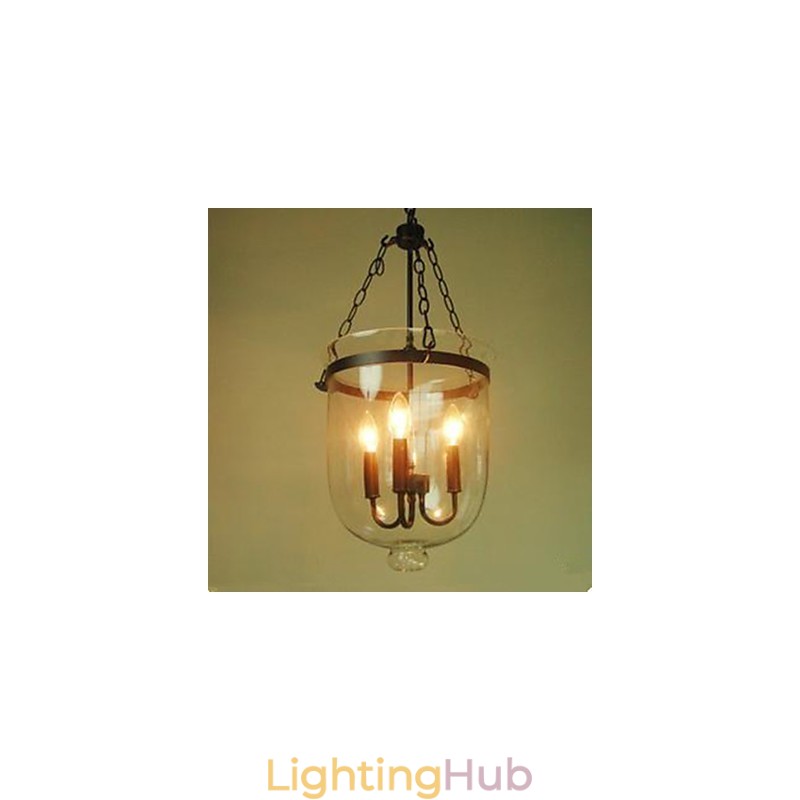 Circular Country Glass Pendant Lamp