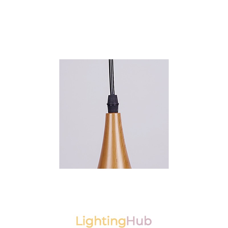 Retro Pendant Light Wood Grain Metal Cafe pendant lamps