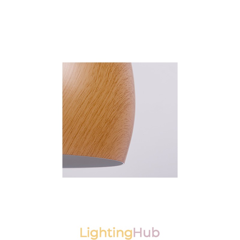 Retro Pendant Light Wood Grain Metal Cafe pendant lamps