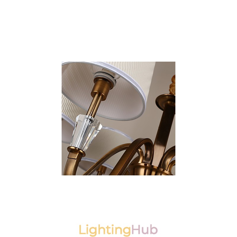 Rustic Lodge Vintage Crystal Mini Style Electroplated Metal Chandelier