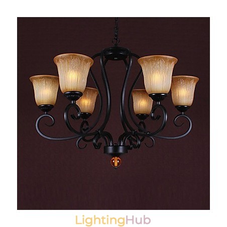 Traditional Classic Candle Style Painting Chandelier Traditional Classic Candle Style Painting Chandelier