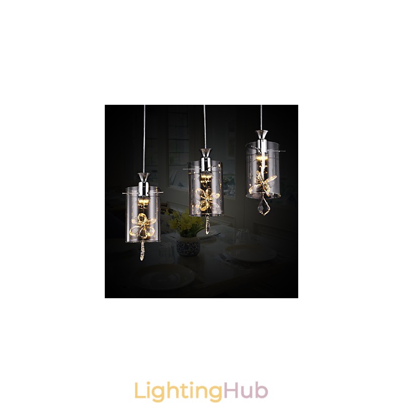 Modern Contemporary Crystal Others Glass Pendant Light
