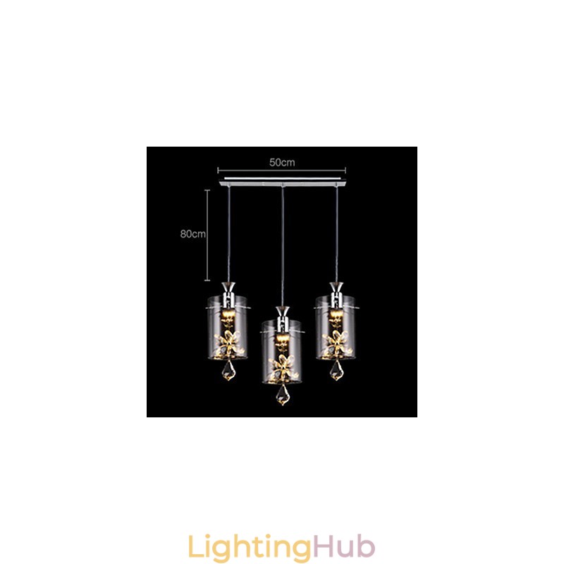 Modern Contemporary Crystal Others Glass Pendant Light