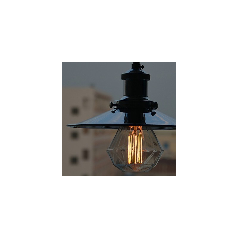 Country Chrome Metal Pendant Light