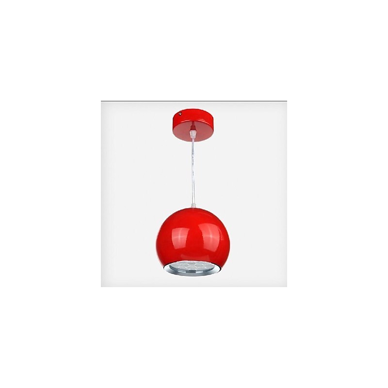 Modern Contemporary Globe Painting Metal Pendant Light
