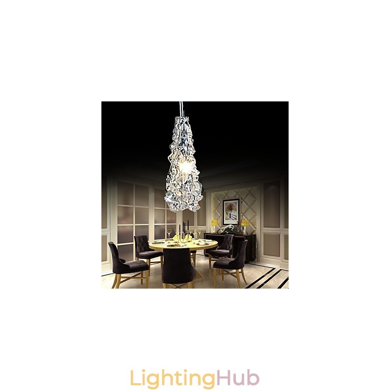Tradition Classic Transparent glass 1 Light Chandelier