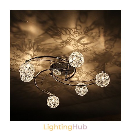 Modern Contemporary Electroplated Flush Mount Modern Contemporary Electroplated Flush Mount