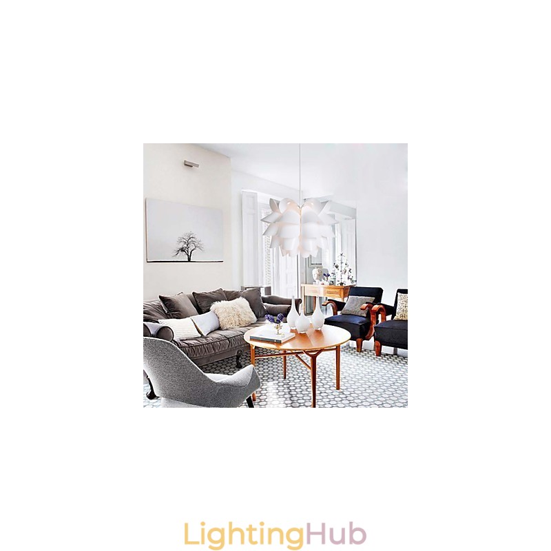 Contemporary And Contracted The Nordic Idea White Lotus Droplight Lamp