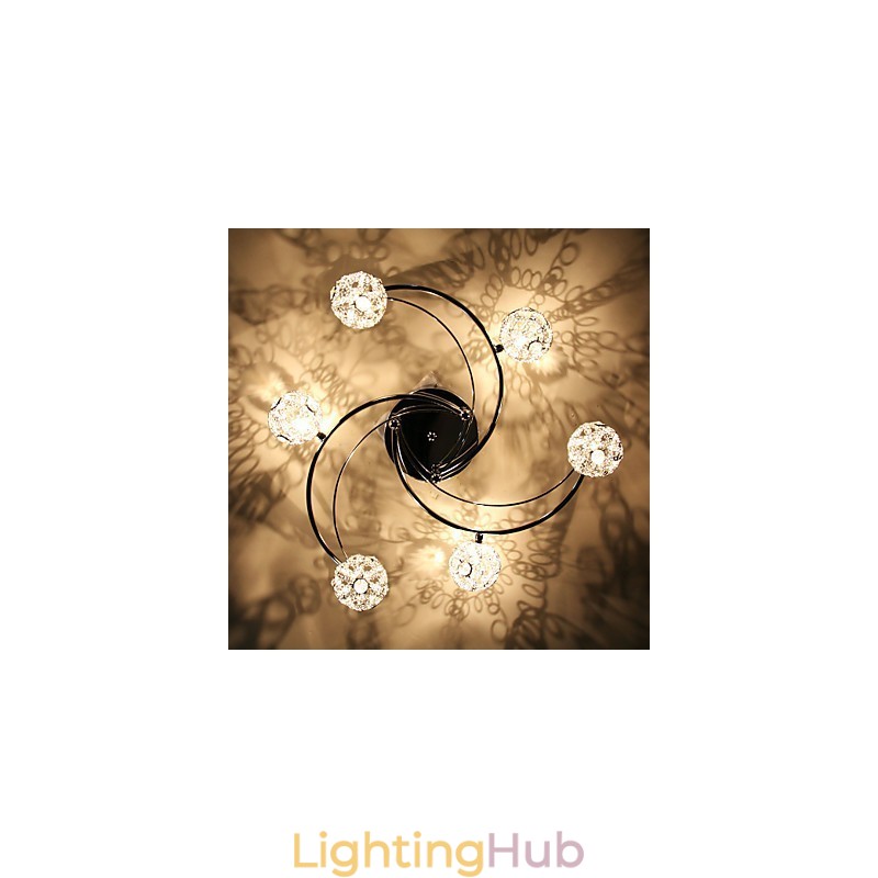 Modern Contemporary Electroplated Flush Mount
