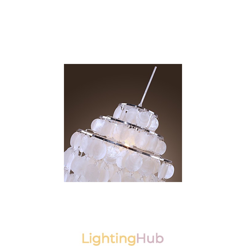 Modern Contemporary Mini Style Chrome Pendant Light