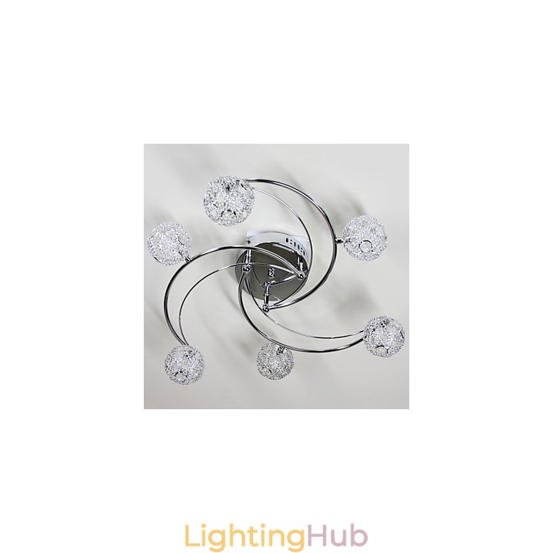 Modern Contemporary Electroplated Flush Mount