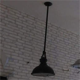 American country iron chandelier Single head black industrial wind Chandelier