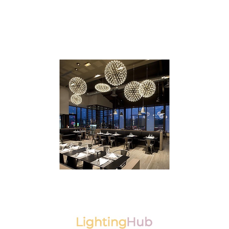 Contemporary Chandelier Creative Round Droplight Lamp Light
