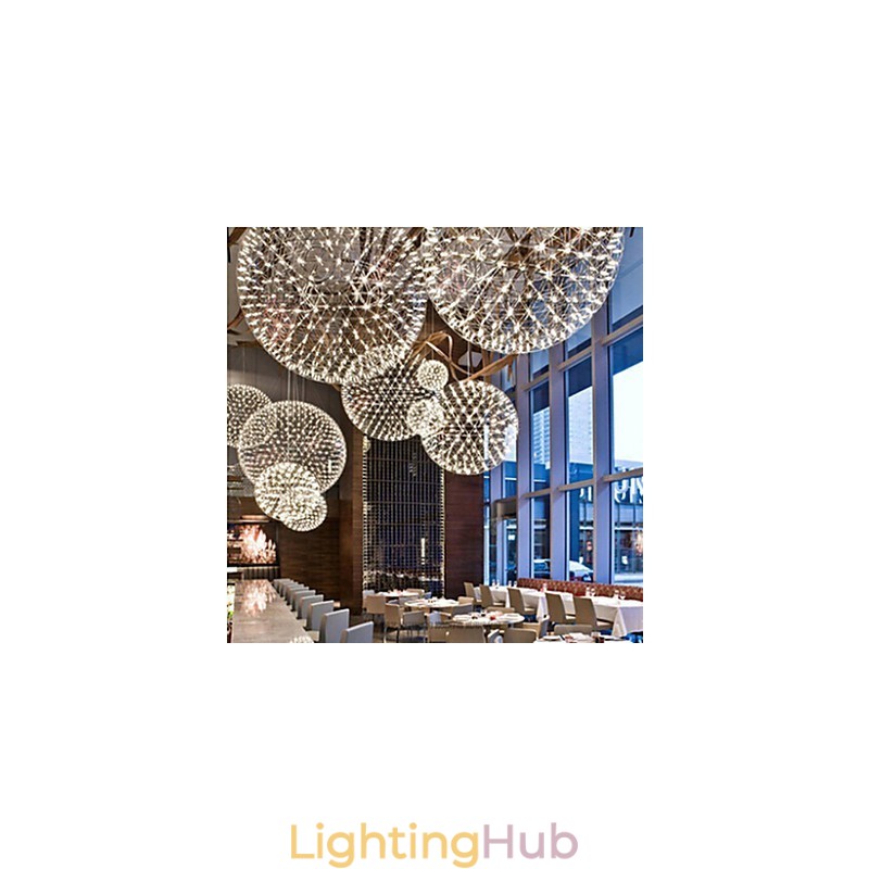 Contemporary Chandelier Creative Round Droplight Lamp Light
