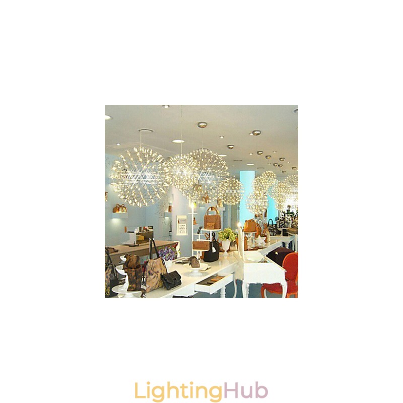 Contemporary Chandelier Creative Round Droplight Lamp Light