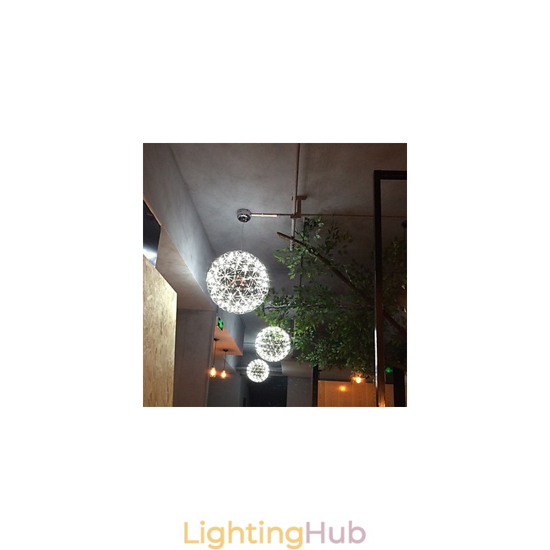 Contemporary Chandelier Creative Round Droplight Lamp Light