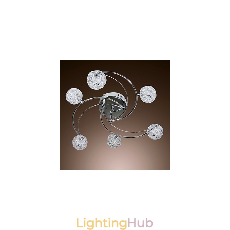 Modern Contemporary Electroplated Flush Mount