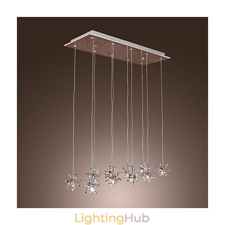 Modern Contemporary Crystal Chrome Metal Pendant Light Modern Contemporary Crystal Chrome Metal Pendant Light