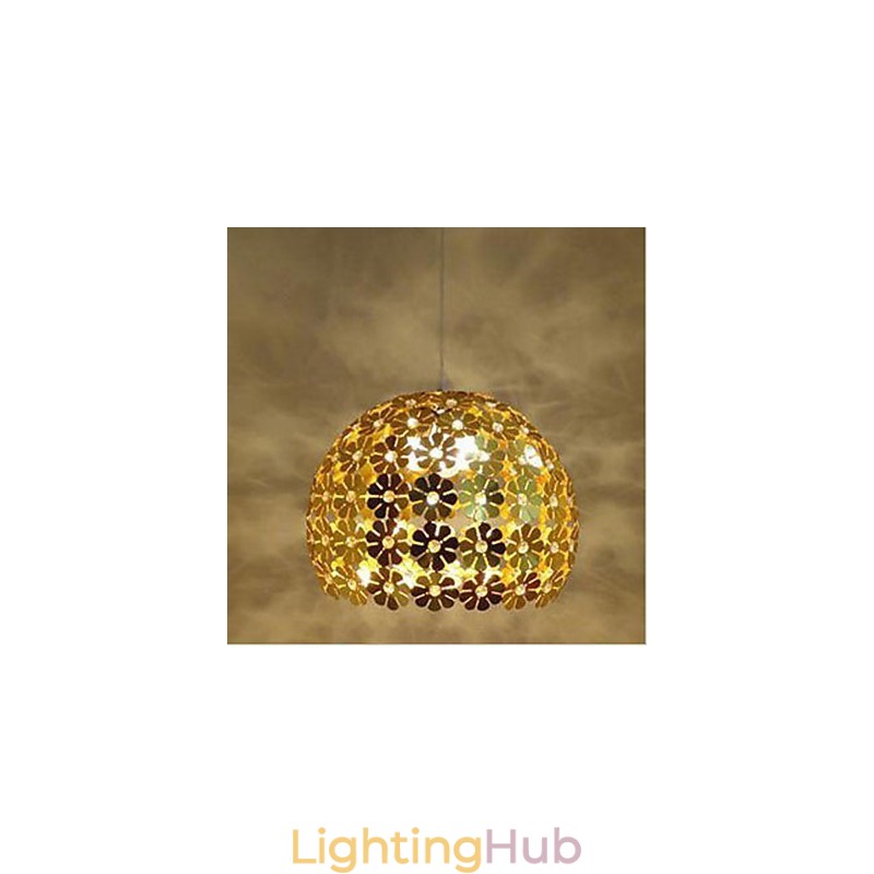 Modern Color Plum Flower Ball Single Head Crystal Droplight