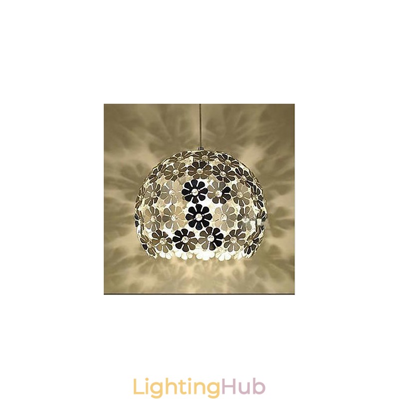 Modern Color Plum Flower Ball Single Head Crystal Droplight