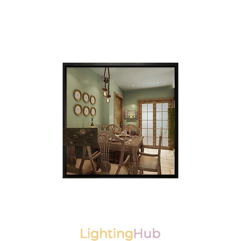 Creative multifunction hemp rope chandelier