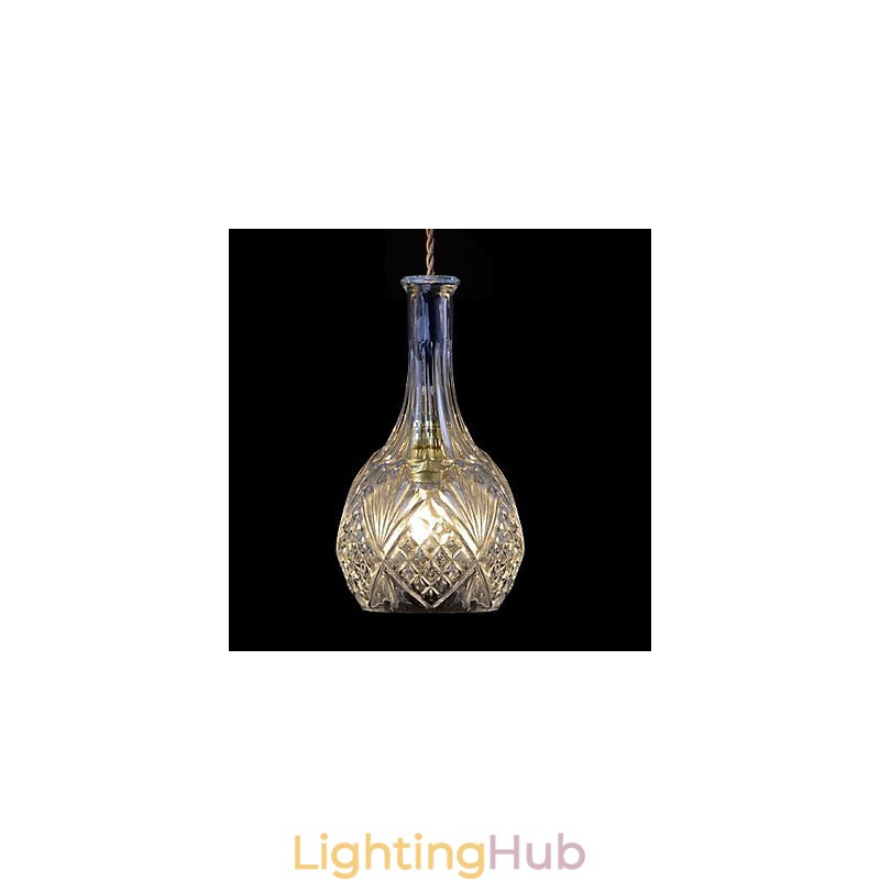 Modern Contemporary Crystal Metal Pendant Light