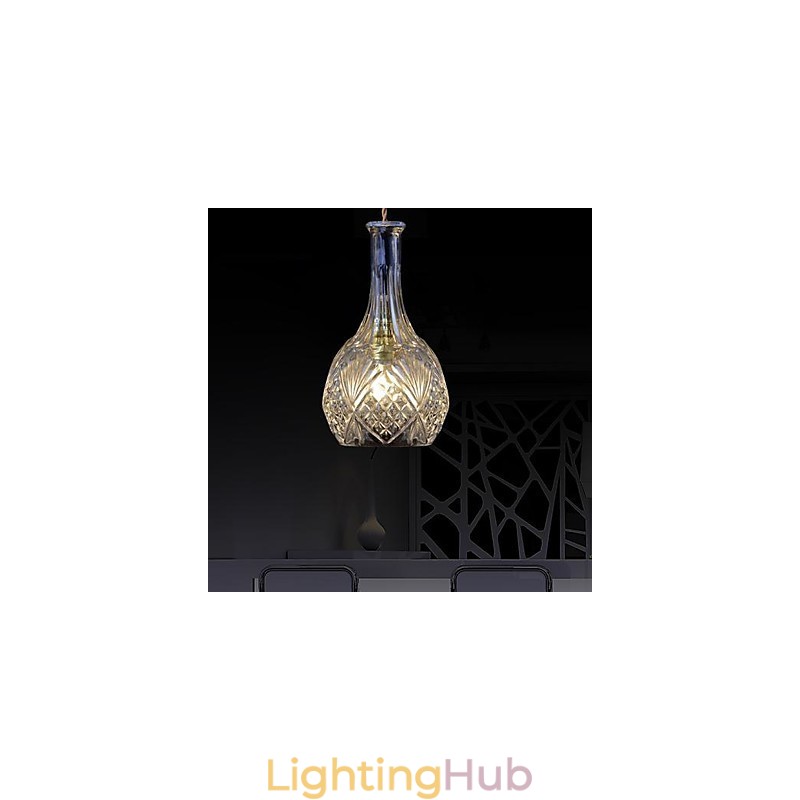 Modern Contemporary Crystal Metal Pendant Light
