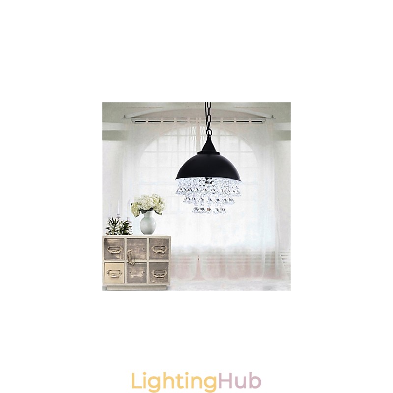 American Retro Minimalist Single Head Apple Shaped Iron Chandelier
